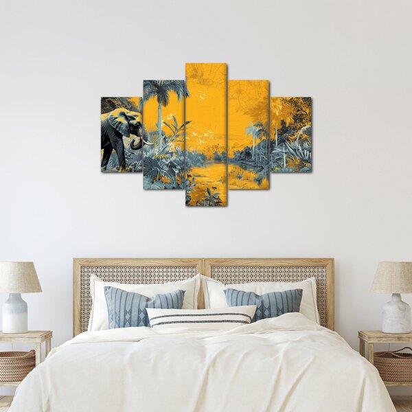 Slika - Slon u prirodi (150x105 cm)