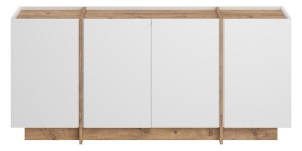 Bijela komoda u dekoru bora s rupom za kabele 180x80x45 cm Dorma – Kalune Design