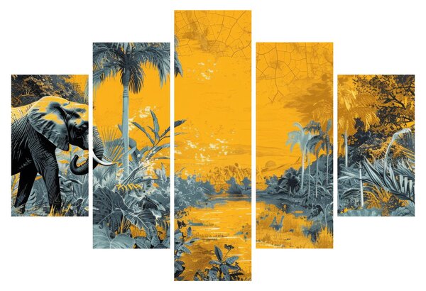 Slika - Slon u prirodi (150x105 cm)
