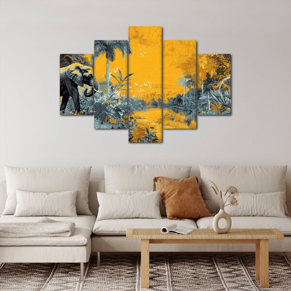 Slika - Slon u prirodi (150x105 cm)
