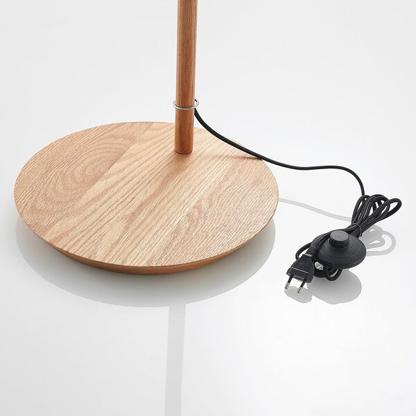Podne Lampa Lucande, Jinda, Bijela, Dnevna soba, Tkanina / tekstil, Skandinavski