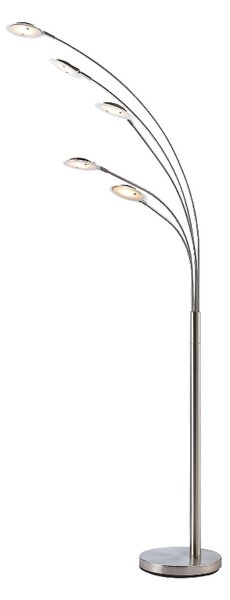 Podne Lampa Lindby, Anea, Metalik, Dnevna soba, Metal, Moderan