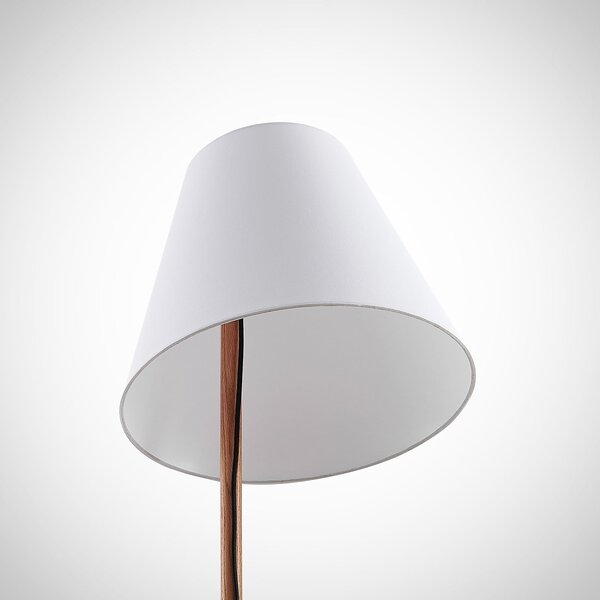 Podne Lampa Lucande, Jinda, Bijela, Dnevna soba, Tkanina / tekstil, Skandinavski