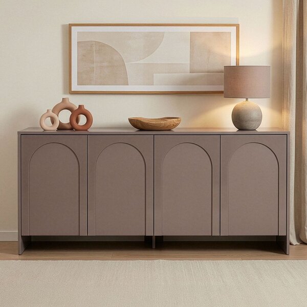Smeđe-siva komoda 180x80x45 cm Arlen – Kalune Design