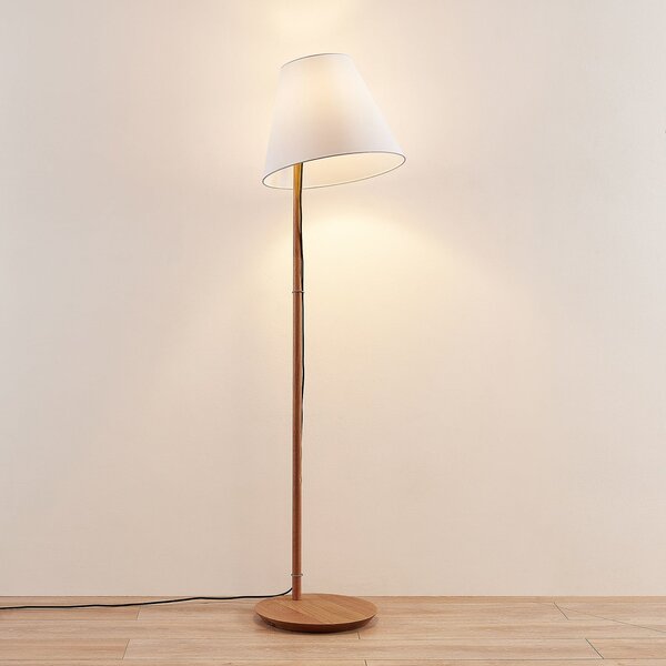 Podne Lampa Lucande, Jinda, Bijela, Dnevna soba, Tkanina / tekstil, Skandinavski