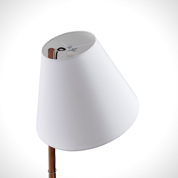 Podne Lampa Lucande, Jinda, Bijela, Dnevna soba, Tkanina / tekstil, Skandinavski