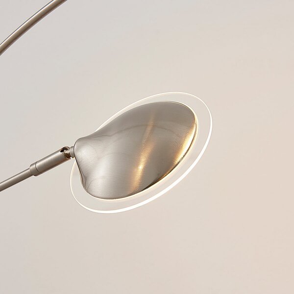 Podne Lampa Lindby, Anea, Metalik, Dnevna soba, Metal, Moderan