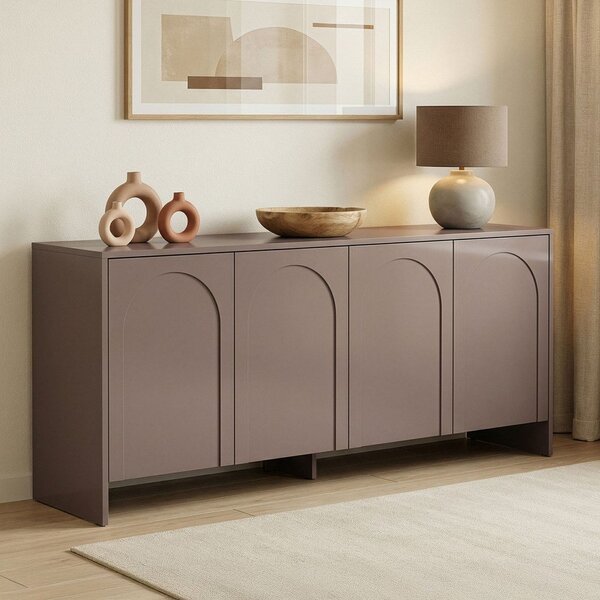 Smeđe-siva komoda 180x80x45 cm Arlen – Kalune Design