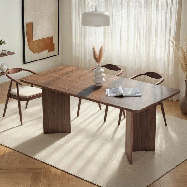 Blagovaonski stol u dekoru oraha 90x180 cm Linza – Kalune Design
