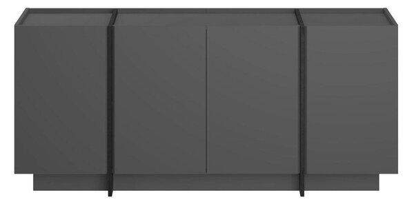 Antracitno siva komoda s rupom za kabele 180x80x45 cm Dorma – Kalune Design