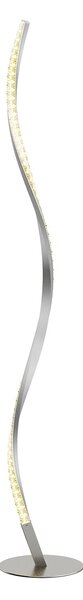 Podne Lampa Lindby, Criostal, prigušiv, Metalik, Dnevna soba, Aluminij, Moderan