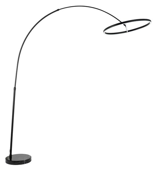 Podne Lampa Lucande, Virvera, Crno, Dnevna soba, Metal, Moderan