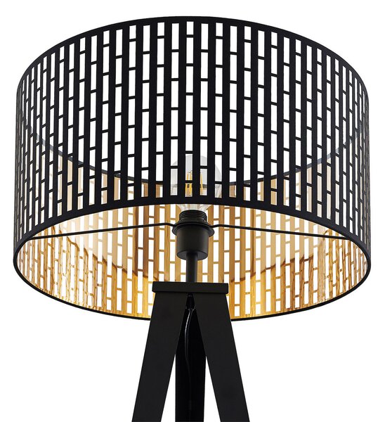 Podne Lampa Lindby, Thoralf, Crno, Dnevna soba, Metal