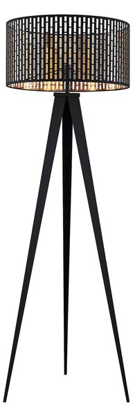 Podne Lampa Lindby, Thoralf, Crno, Dnevna soba, Metal