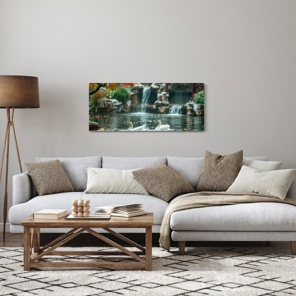 Slika - azijski ribnjak (120x50 cm)