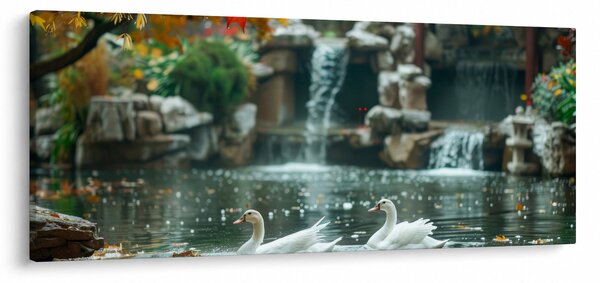 Slika - azijski ribnjak (120x50 cm)