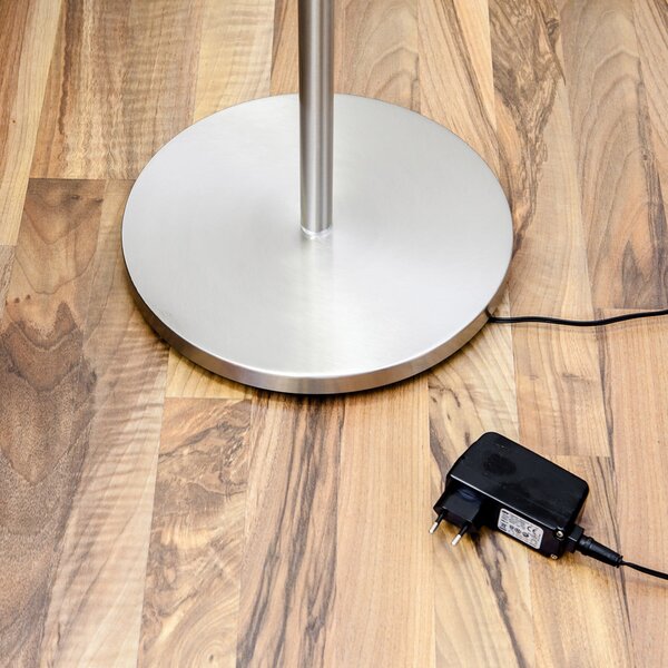 Podne Lampa Lindby, MALEA, prigušiv, Metalik, Dnevna soba, Metal, Moderan
