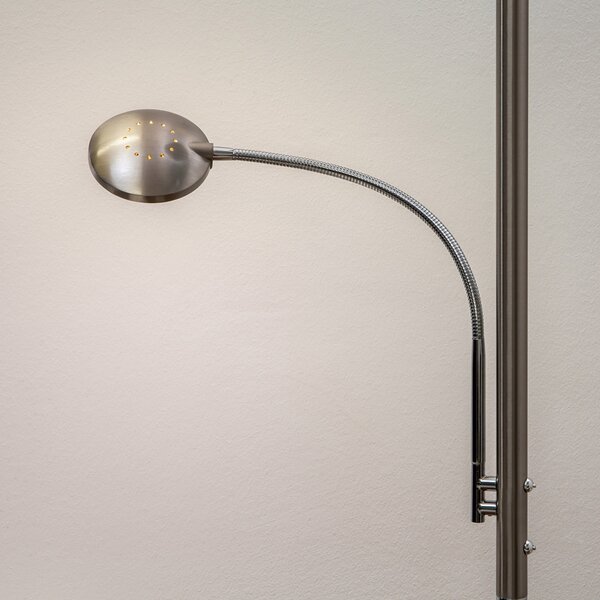 Podne Lampa Lindby, MALEA, prigušiv, Metalik, Dnevna soba, Metal, Moderan