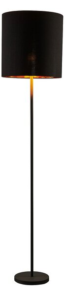 Podne Lampa Lindby, Nymar, Crno, Dnevna soba, Tkanina / tekstil, Moderan