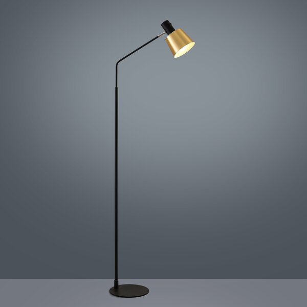 Podne Lampa Lindby, Vlada, Crno, Dnevna soba, Metal, Skandinavski