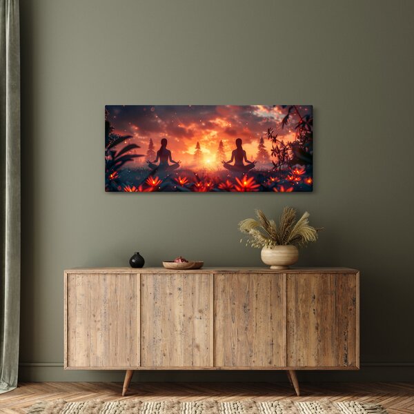 Slika - Joga u prirodi (120x50 cm)