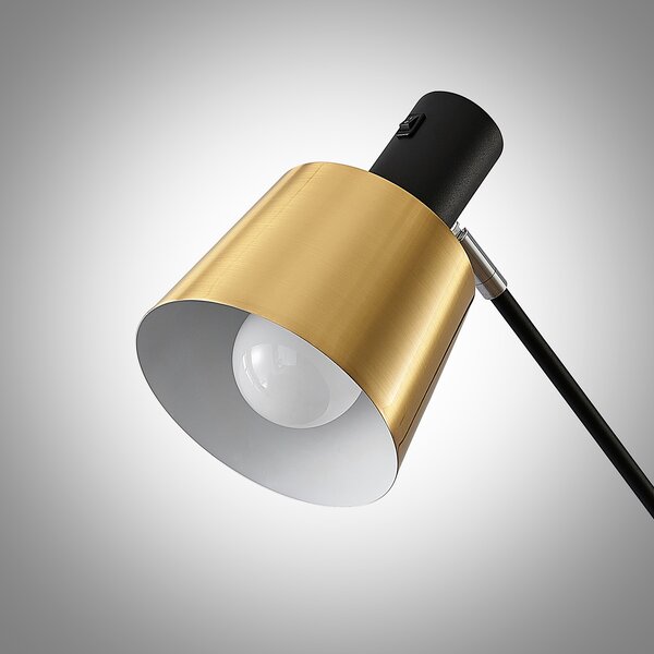 Podne Lampa Lindby, Vlada, Crno, Dnevna soba, Metal, Skandinavski
