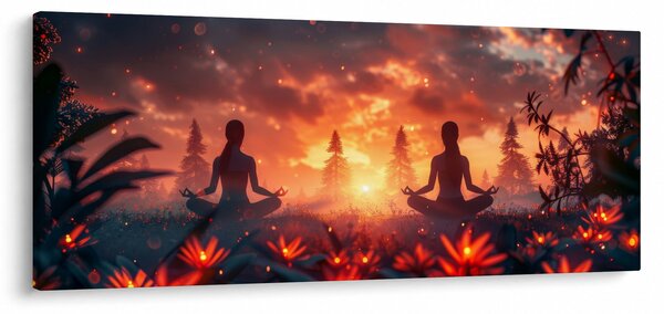 Slika - Joga u prirodi (120x50 cm)