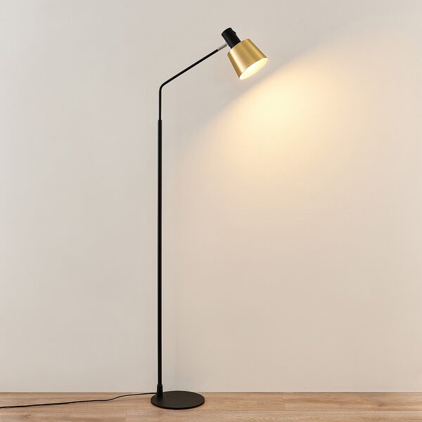 Podne Lampa Lindby, Vlada, Crno, Dnevna soba, Metal, Skandinavski