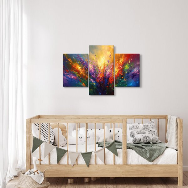 Slika - Apstrakcija cvijeća (90x60 cm)