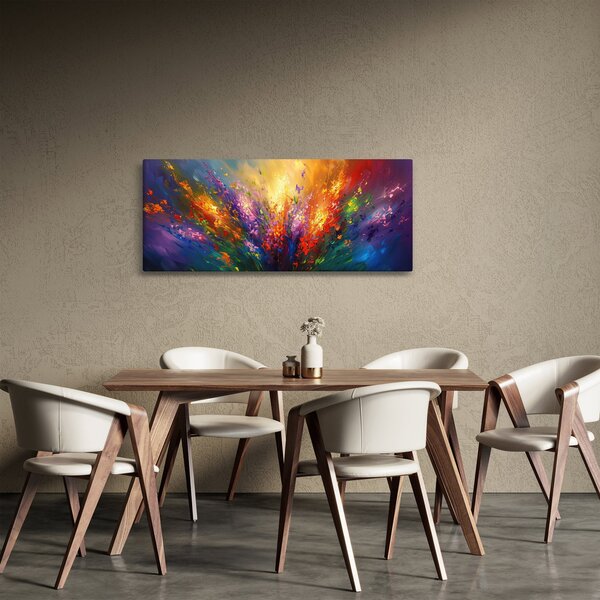 Slika - Apstrakcija cvijeća (120x50 cm)