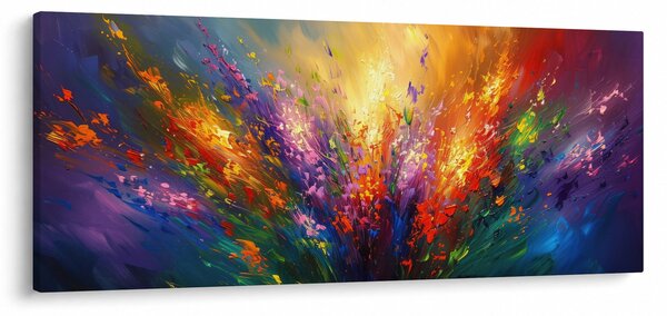 Slika - Apstrakcija cvijeća (120x50 cm)