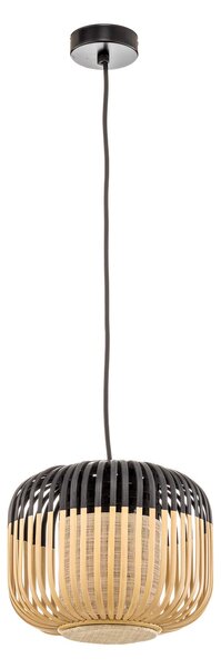 Viseće Svjetiljka Forestier, Bamboo Light XS, prigušiv, Crno, Dnevna soba, Bambus, Dizajn