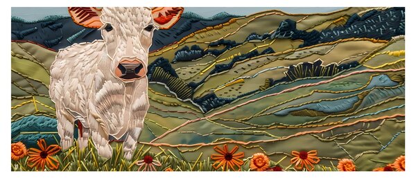 Slika - Imitacija pletenog motiva (120x50 cm)
