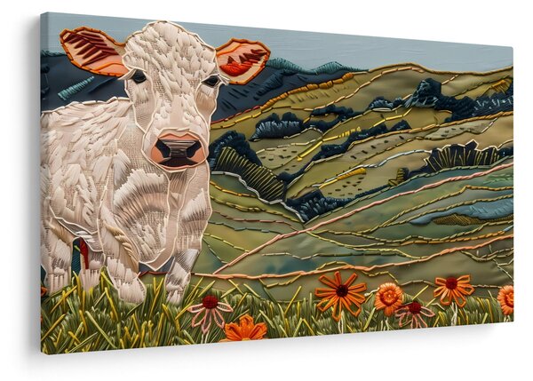 Slika - Imitacija pletenog motiva (90x60 cm)