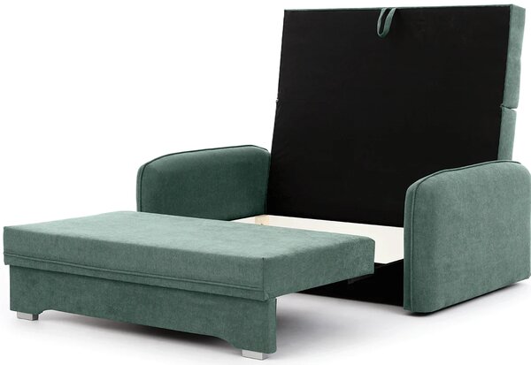 Razvlačiva dvosjedna sofa LAINE, zelena