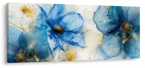 Slika - Cvijeće, slika tušem (120x50 cm)