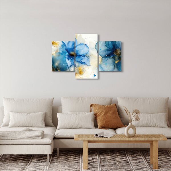 Slika - Cvijeće, slika tušem (90x60 cm)