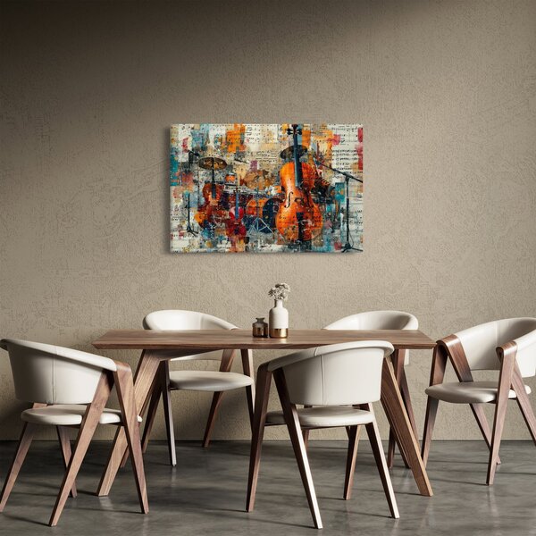 Slika - Glazbeni instrumenti (90x60 cm)
