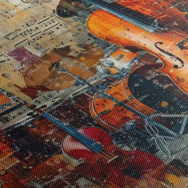 Slika - Glazbeni instrumenti (90x60 cm)