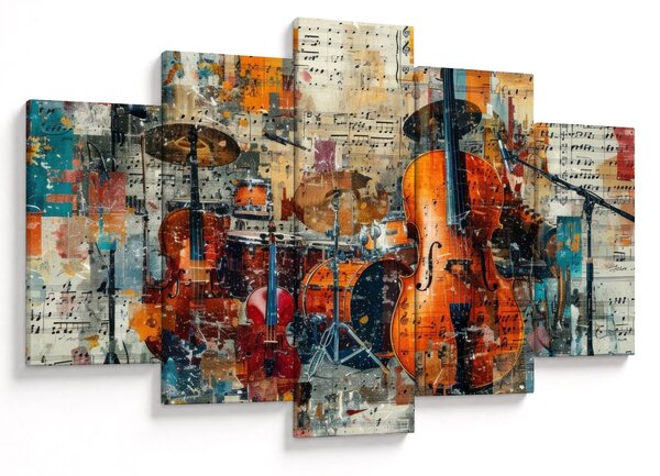 Slika - Glazbeni instrumenti (150x105 cm)
