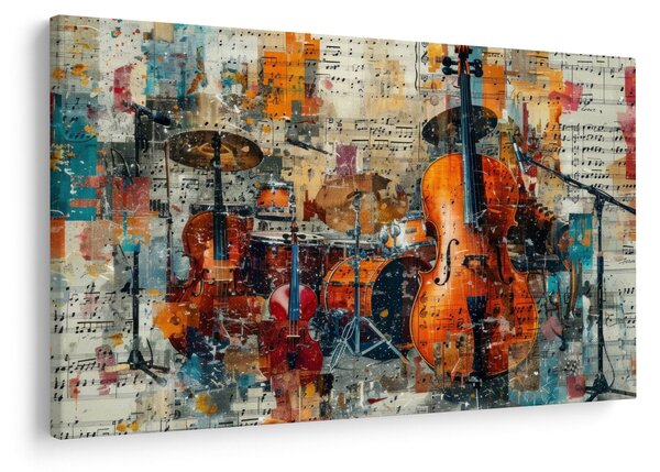 Slika - Glazbeni instrumenti (90x60 cm)
