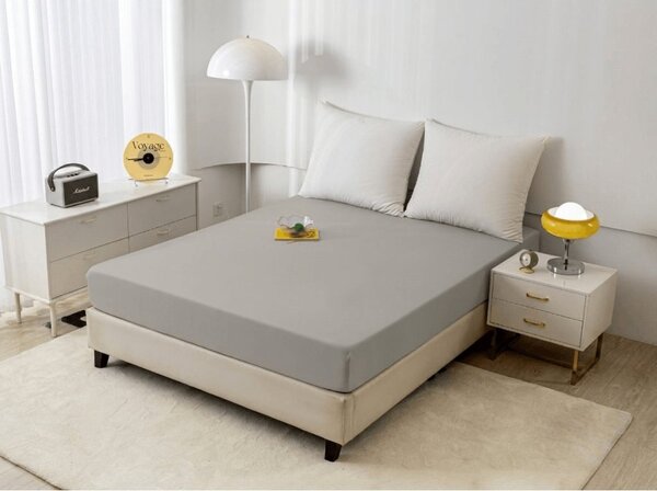 Plahta od mikrovlakana MICROVELLE svijetlo siva 90x200 cm