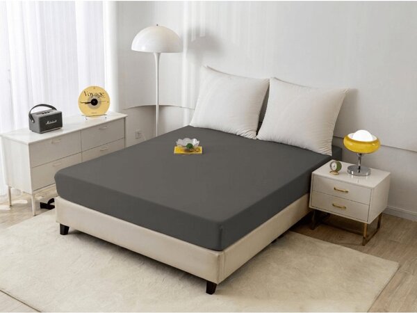 Plahta od mikrovlakana MICROVELLE tamno siva 90x200 cm