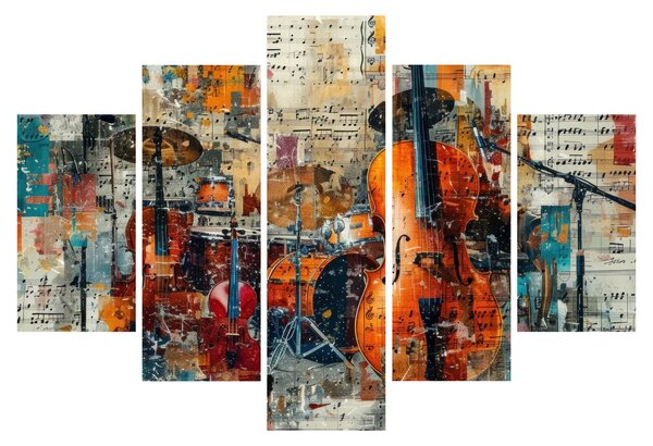 Slika - Glazbeni instrumenti (150x105 cm)