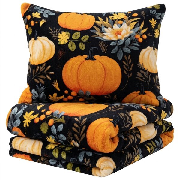 Posteljina mikropliš PUMPKINZA šarena Dimenzije posteljine: 70 x 90 cm | 140 x 200 cm