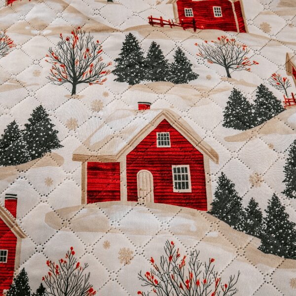 Prekrivač za krevet FARM HOUSE, krem boja Dimenzije: 220 x 240 cm