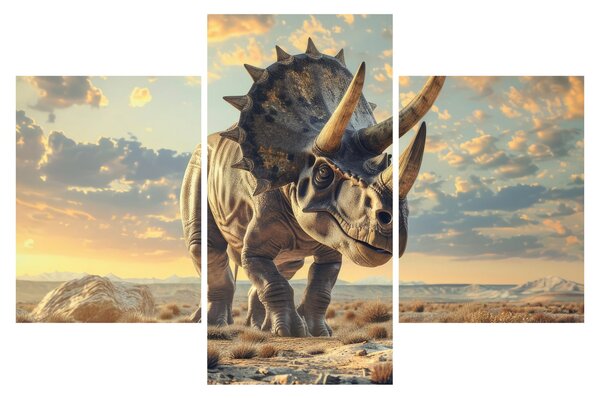 Slika - Triceratops (90x60 cm)