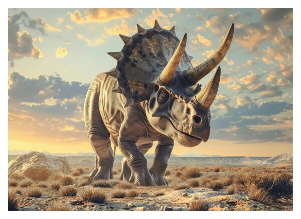 Slika - Triceratops (70x50 cm)