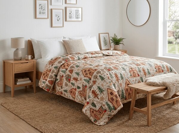 Prekrivač za krevet GINGER HOME, šareni Dimenzije: 220 x 240 cm