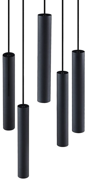 Viseće Svjetiljka Lindby, Sanad, prigušiv, Crno, Dnevna soba, Metal, Moderan